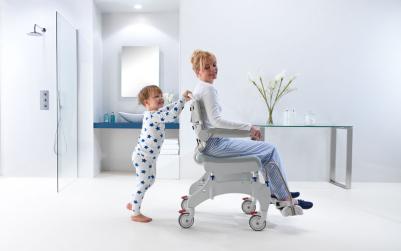 Shower chairs to push