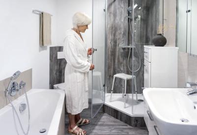 Shower stools fixed and folding