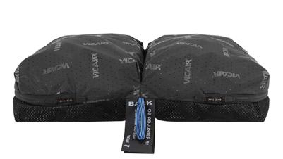 Vicair cushion with rear hanging lace