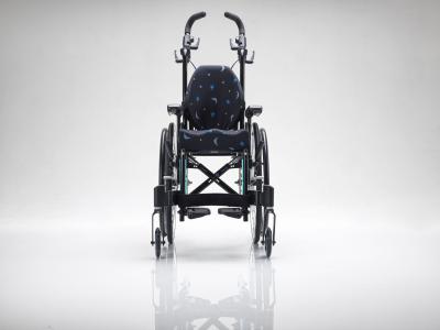 Matrx Mini PS cushion with Matrx Mini back and Action junior wheelchair