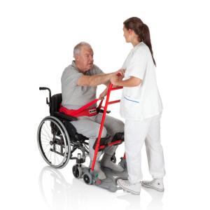 ReTurnBelt caregiver frontally holding the belt