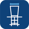 Width of backrest