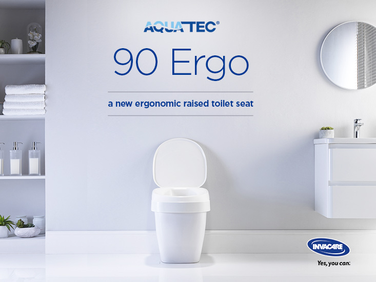 Invacare launches Aquatec 90 Ergo raised toilet seat Invacare Europe