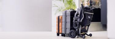 Kompas power wheelchair - the size of a suitcase
