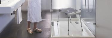 Sorrento shower stool lifestyle image