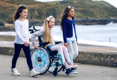 Manual wheelchair for children