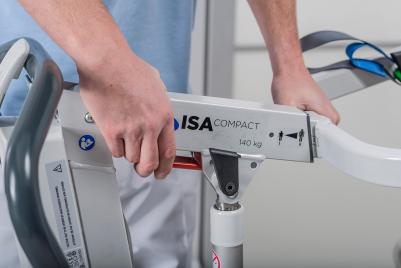 benefit|ISA-COMPACT-BE21.jpg|The Invacare ISA Compact patient lifter