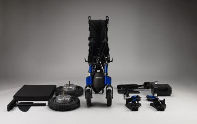 Invacare Esprit Action power wheelchair dismounted