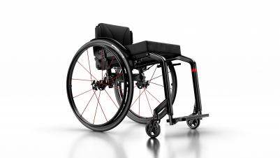Manual wheelchair Küschall Champion black frame.