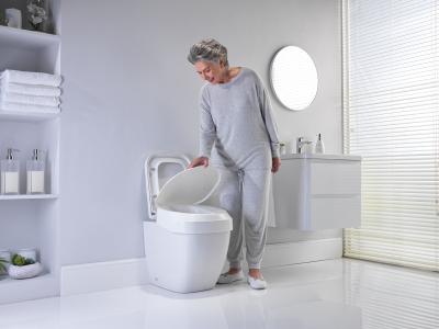 No need to remove standard toilet seat