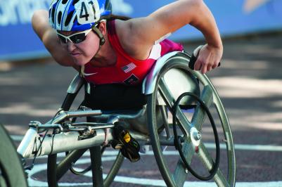 benefit|DSC_4736.jpg|Sport wheelchair Top End Eliminator man on a race