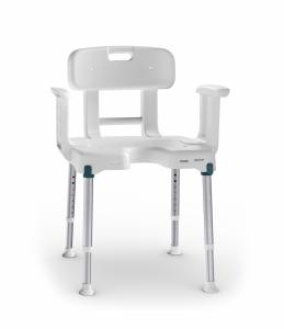 Pure Isla Shower Seat with backrest and armrests