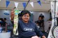 One of Invacare's superheros Nargis after completing the Tri